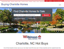 Tablet Screenshot of buyingcharlottehomes.com